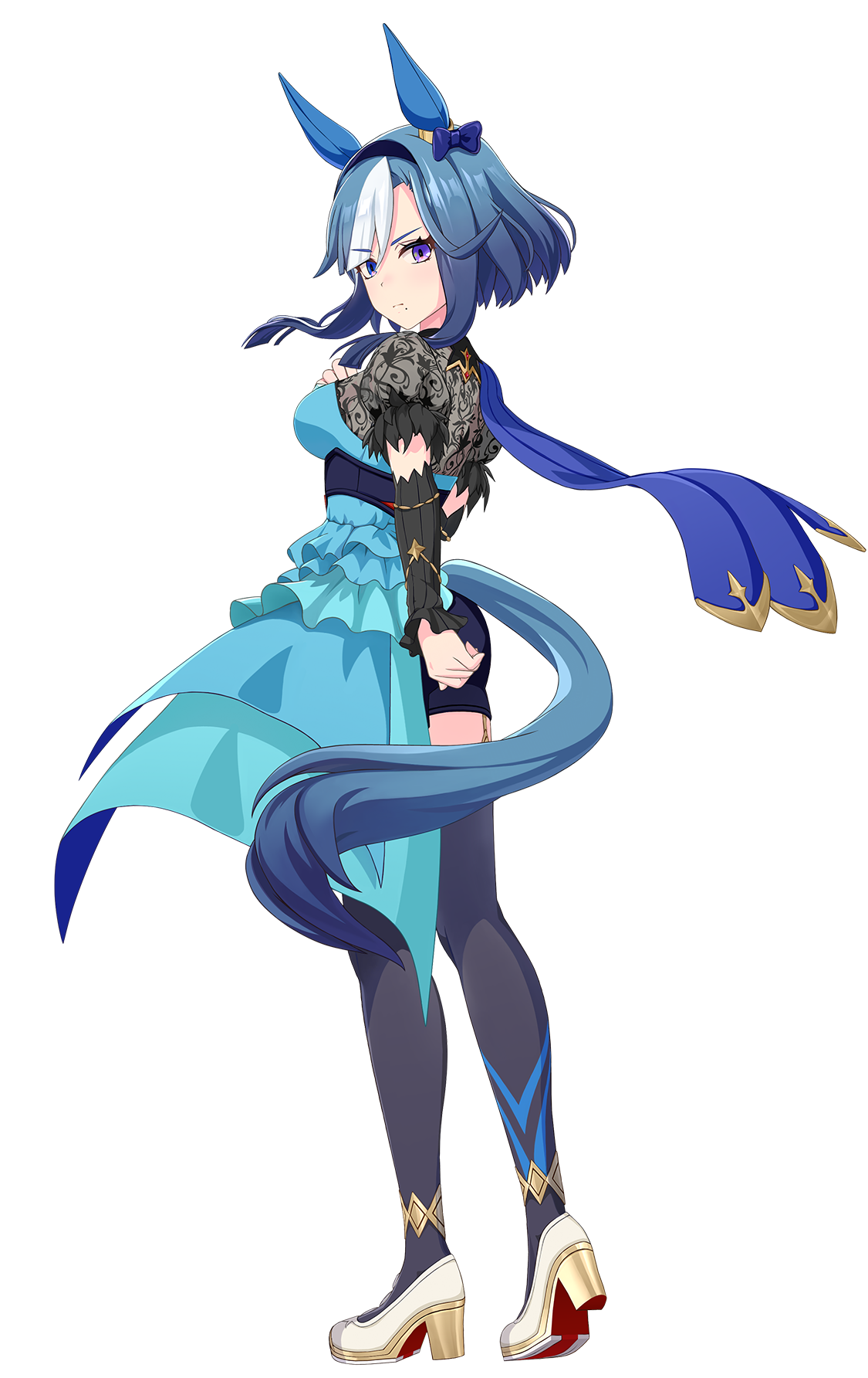 アドマイヤグルーヴ(勝負服・ウマ娘 公式アートワークより)