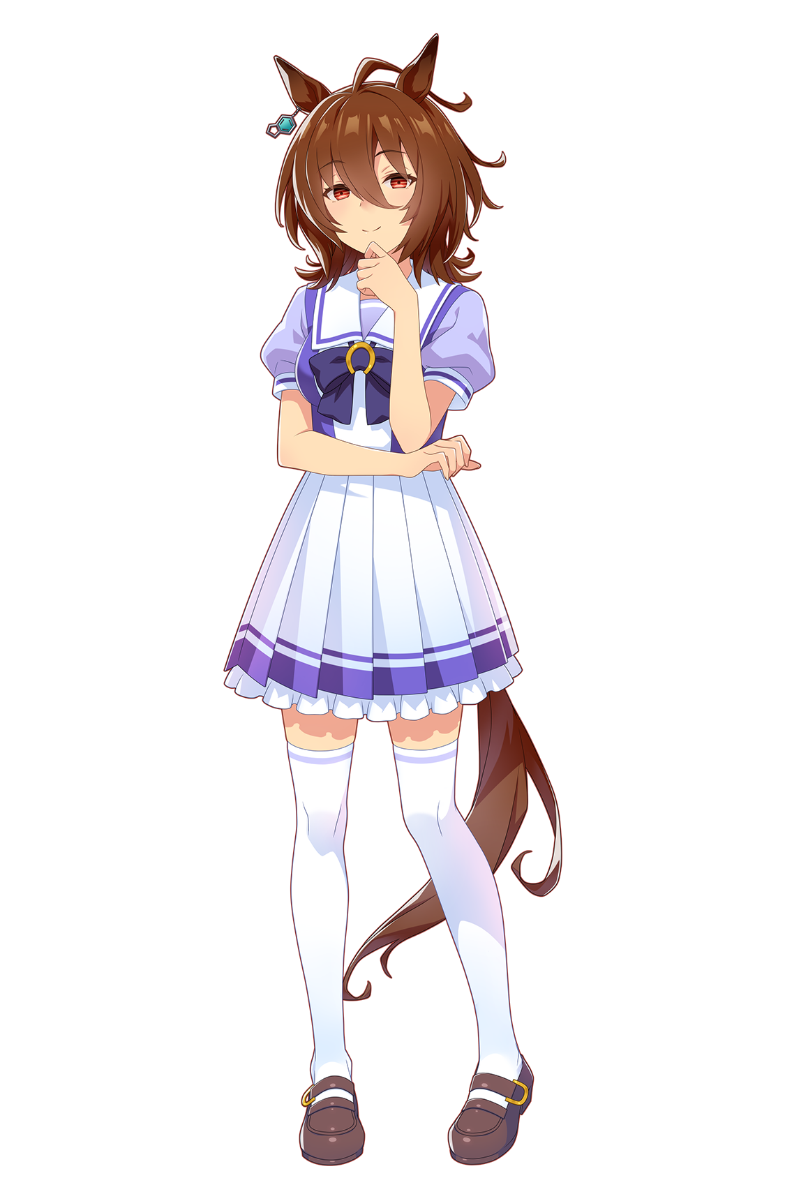 アグネスタキオン(制服・ウマ娘 公式アートワークより)