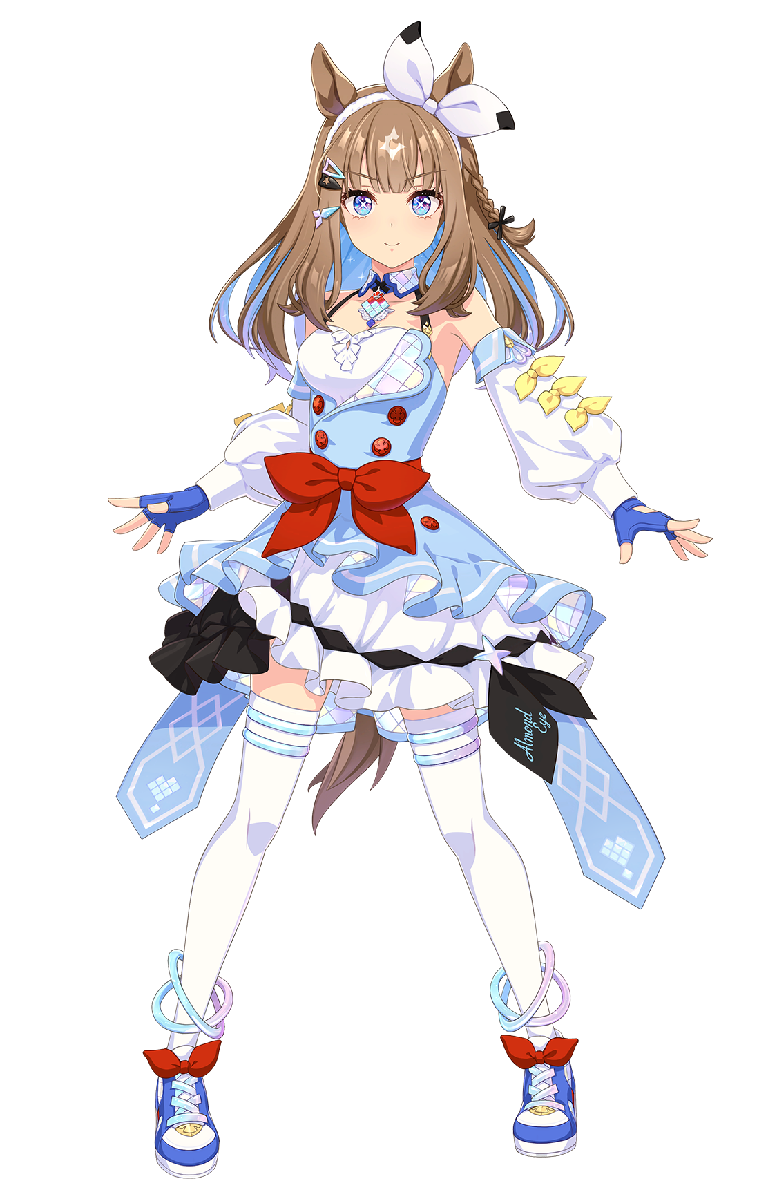 アーモンドアイ(勝負服・ウマ娘 公式アートワークより)