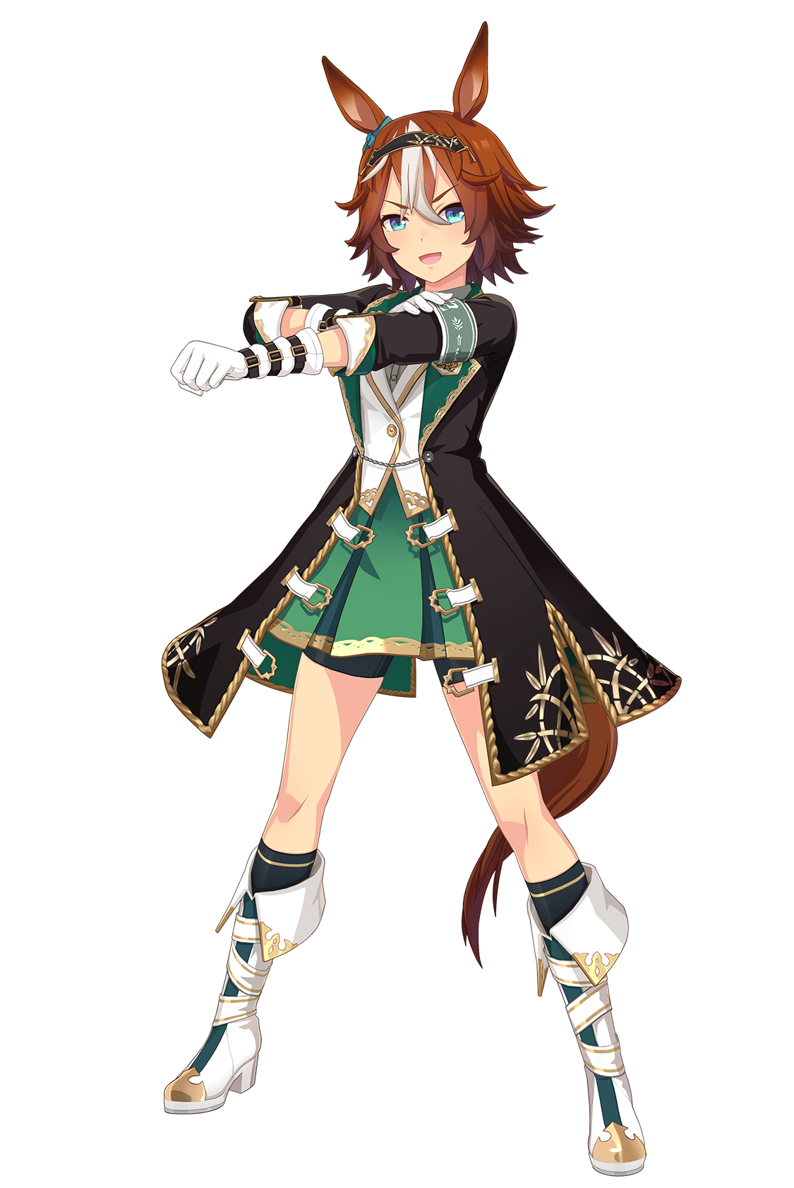 バンブーメモリー(勝負服・ウマ娘 公式アートワークより)