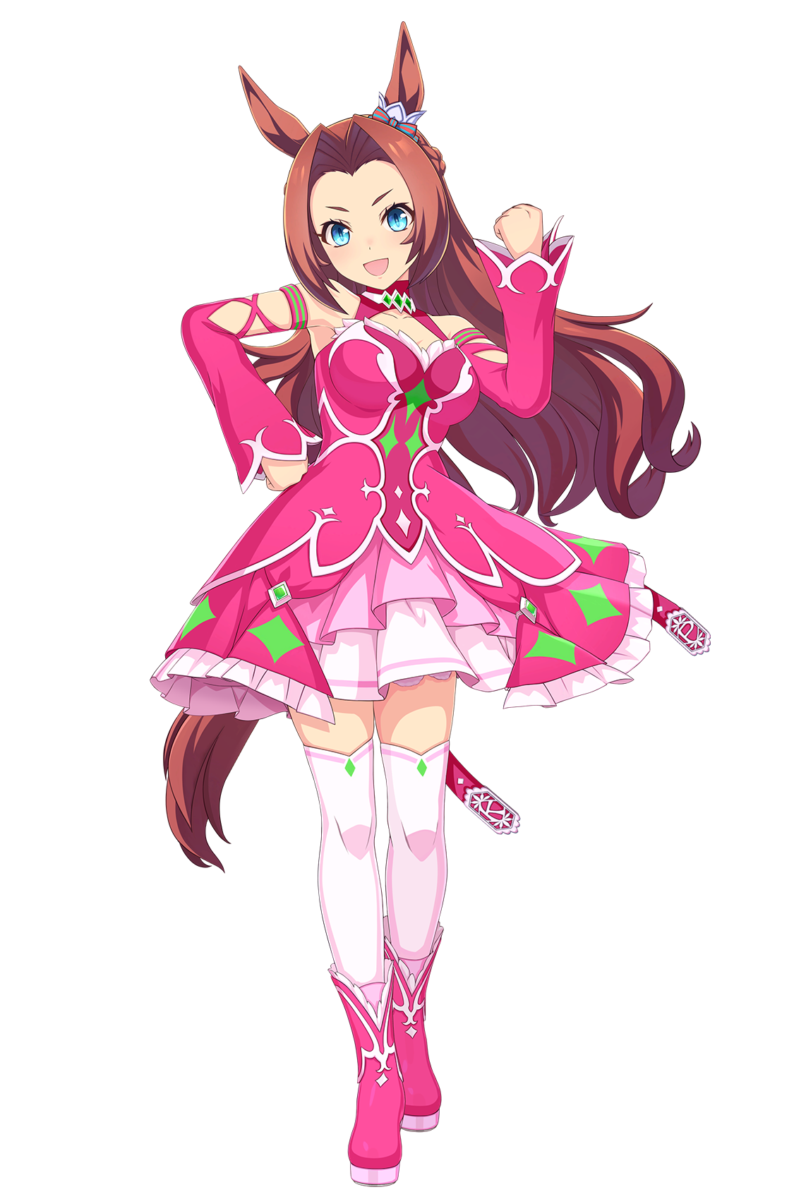 カワカミプリンセス(勝負服・ウマ娘 公式アートワークより)