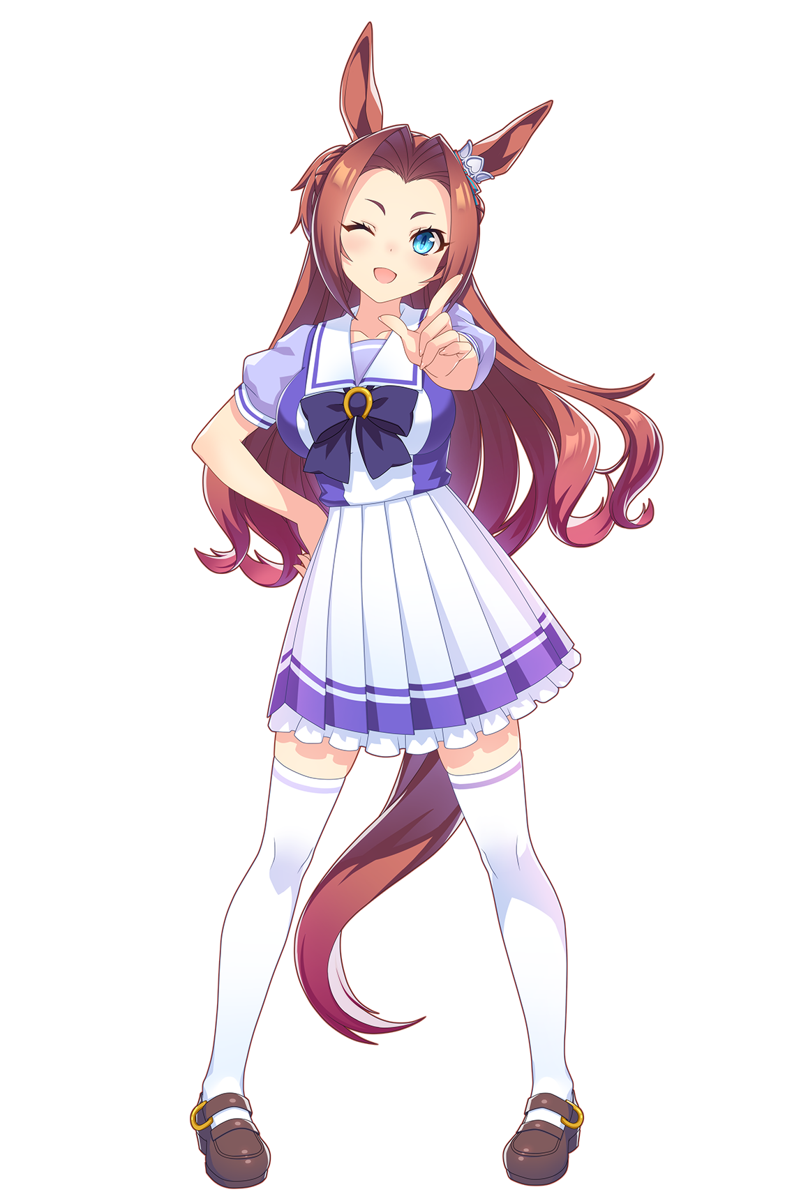 カワカミプリンセス(制服・ウマ娘 公式アートワークより)
