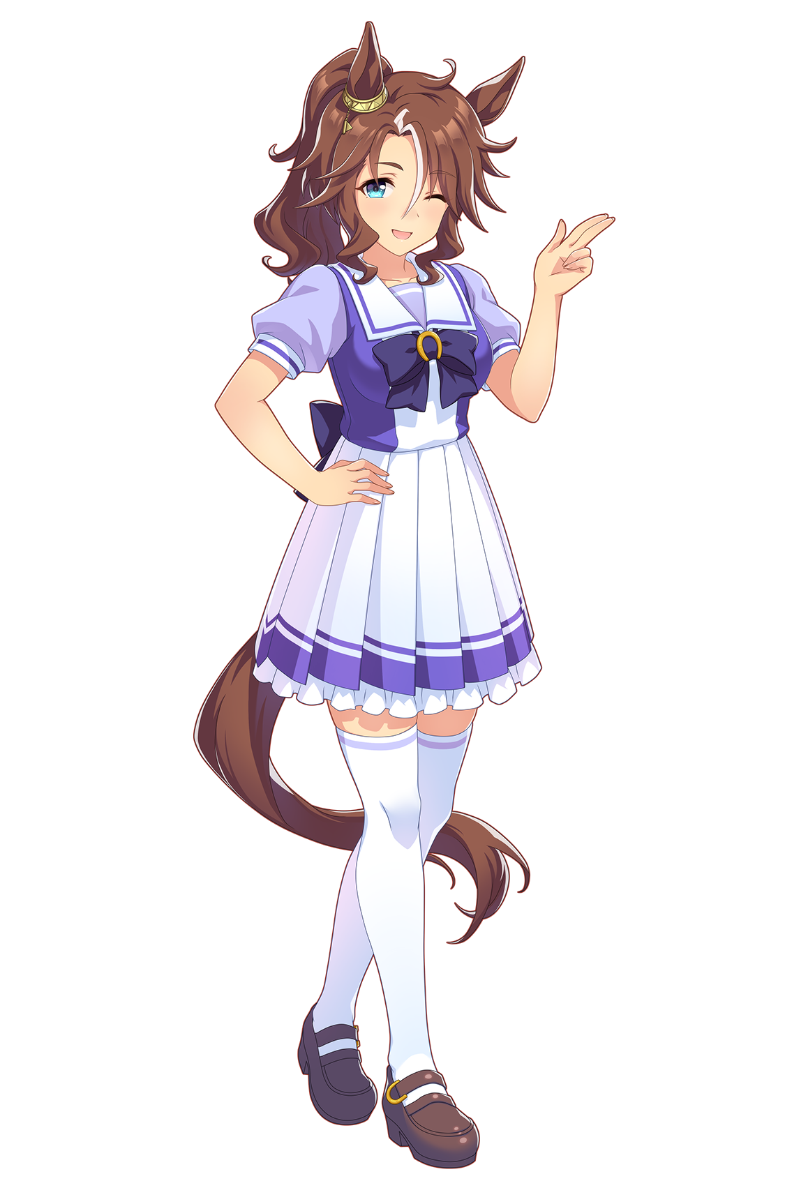 メジロパーマー(制服・ウマ娘 公式アートワークより)