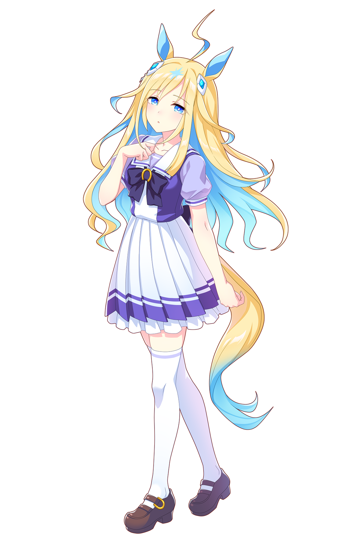 ネオユニヴァース(制服・ウマ娘 公式アートワークより)