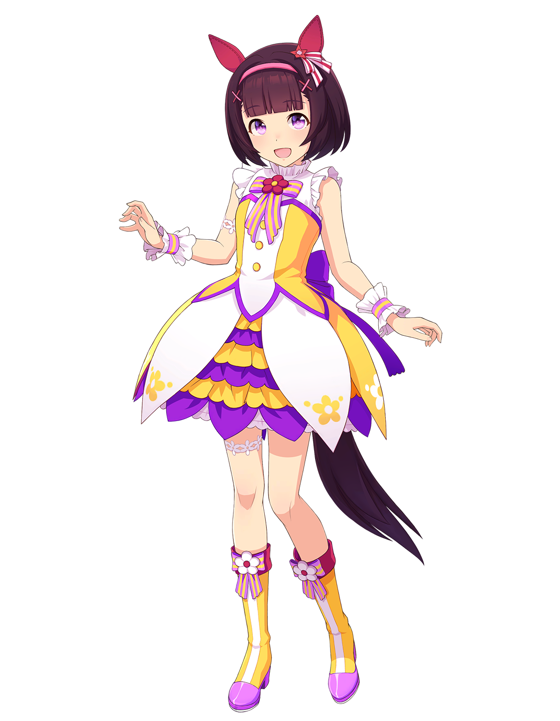 ニシノフラワー(勝負服・ウマ娘 公式アートワークより)