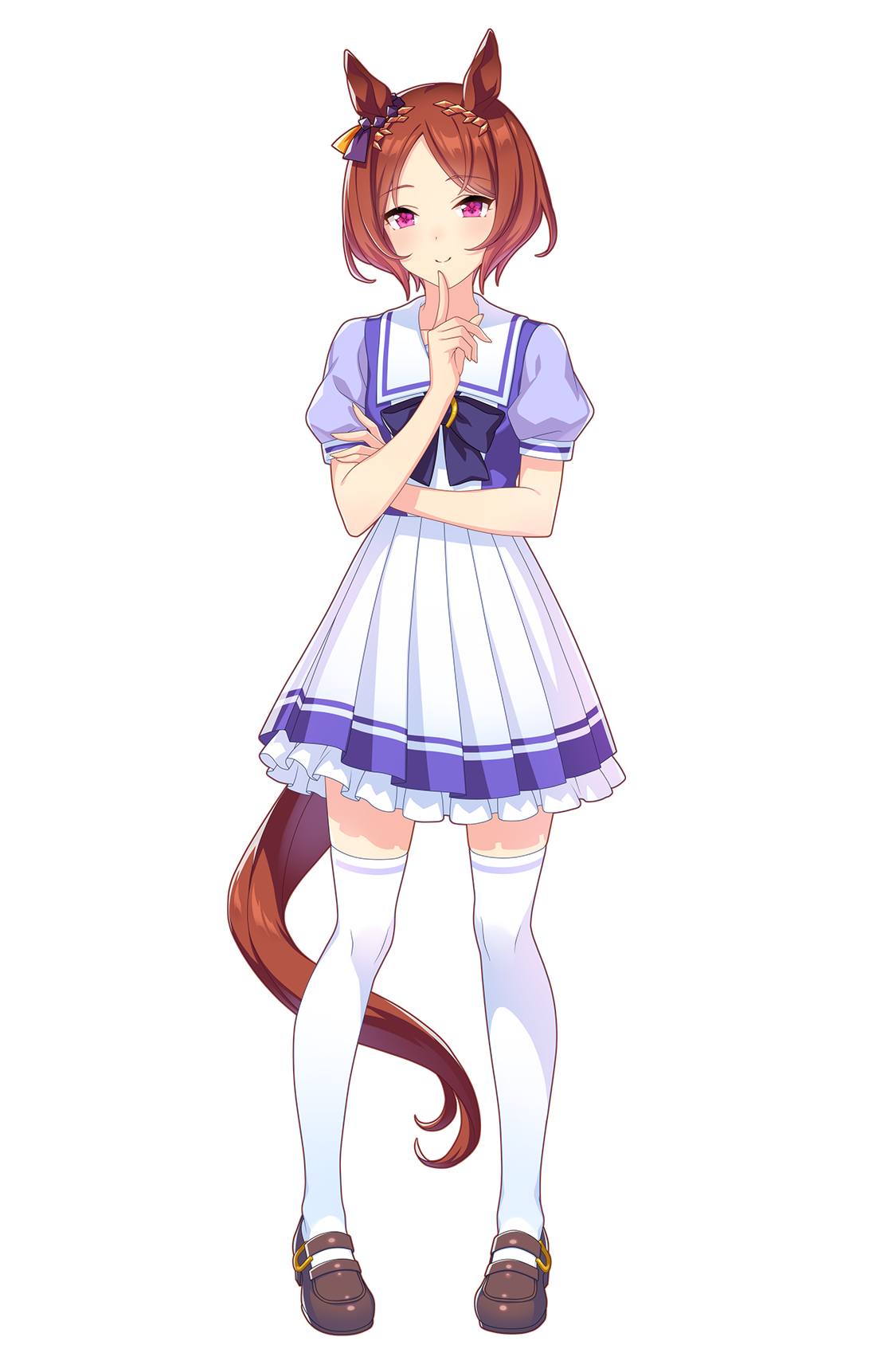 サクラローレル(制服・ウマ娘 公式アートワークより)