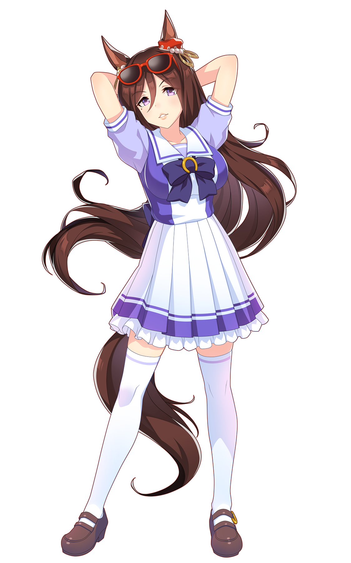 シーキングザパール(制服・ウマ娘 公式アートワークより)