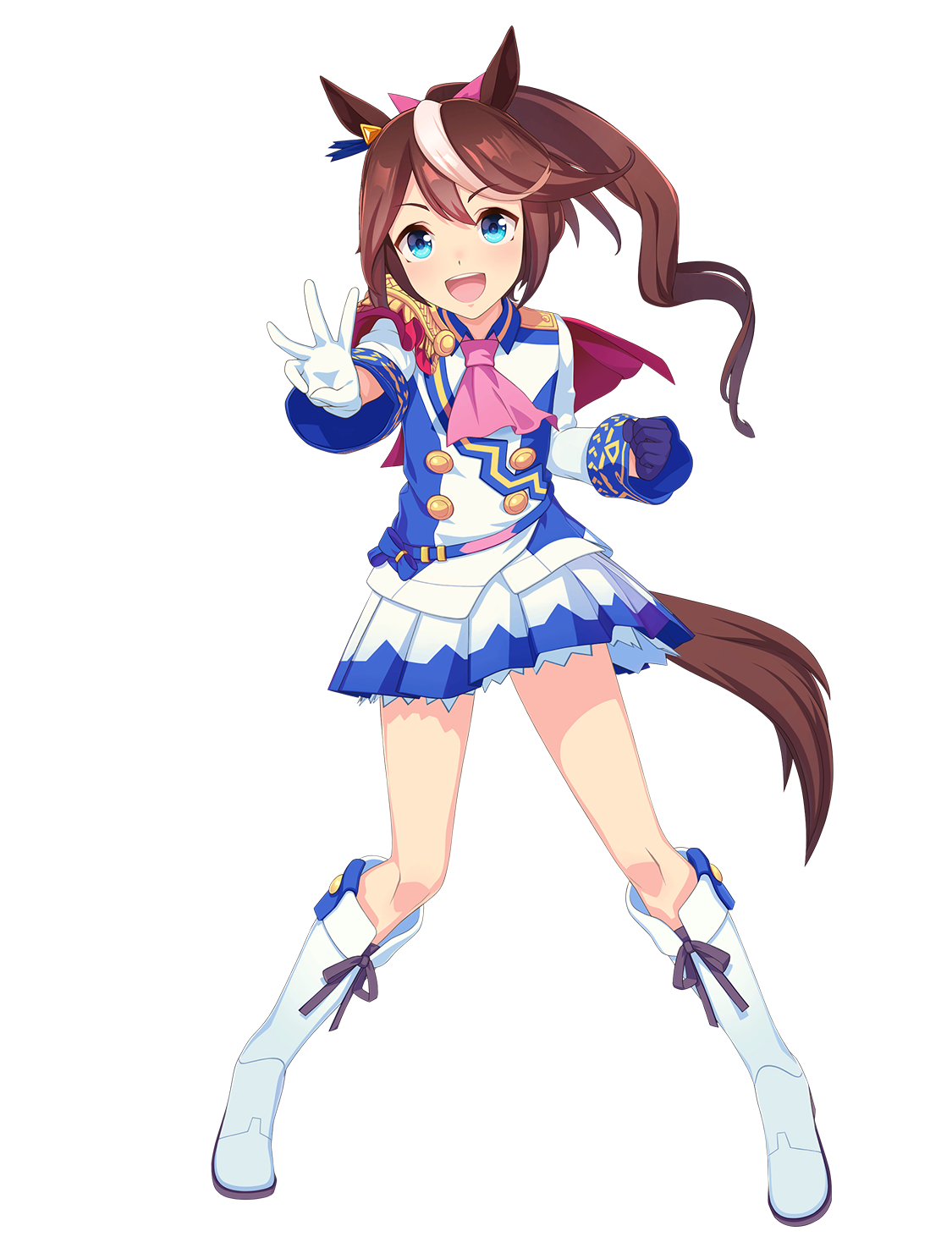 トウカイテイオー(勝負服・ウマ娘 公式アートワークより)