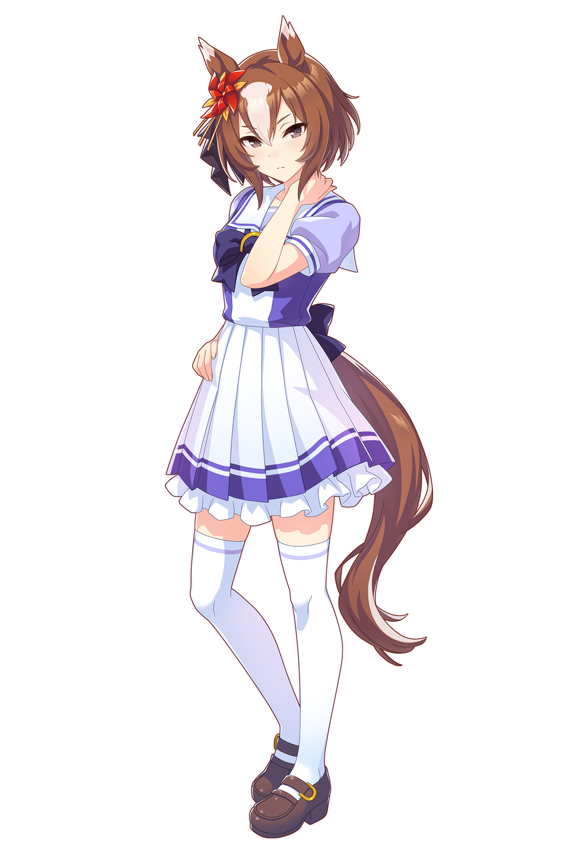 ヤエノムテキ(制服・ウマ娘 公式アートワークより)